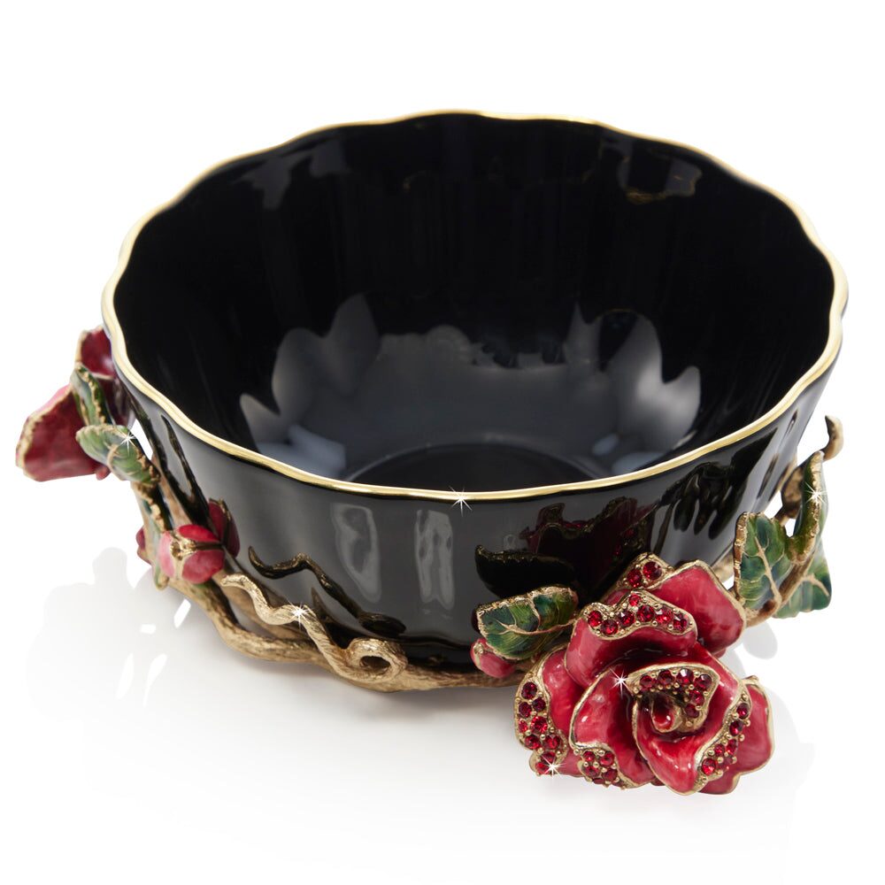 Jay Strongwater Catherine Night Bloom Bowl, alternate view