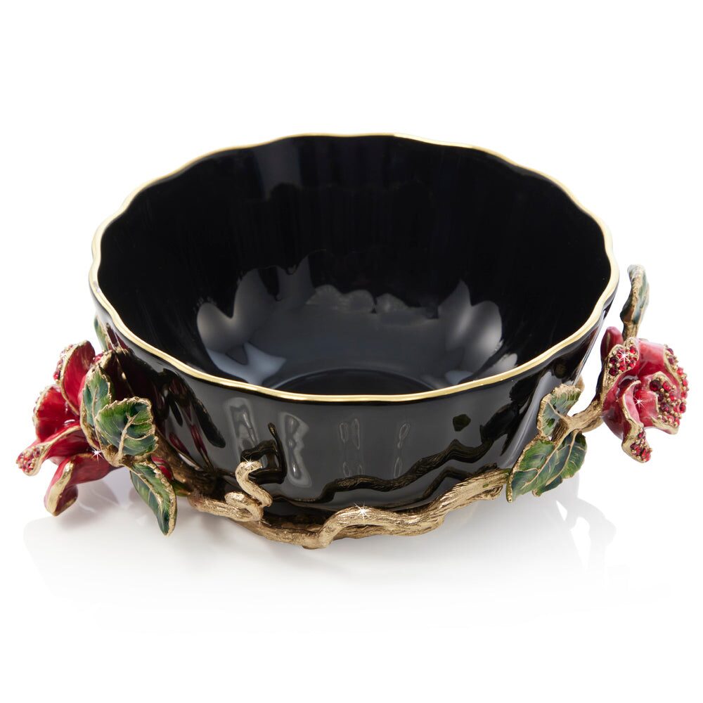 Jay Strongwater Catherine Night Bloom Bowl, alternate view