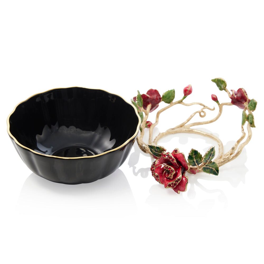 Jay Strongwater Catherine Night Bloom Bowl, alternate view