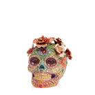 Jay Strongwater Catrina Skull with Roses Figurine