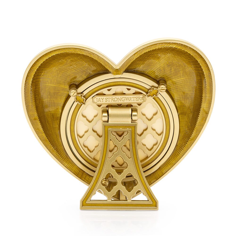 Jay Strongwater Chantal Heart Frame - Gold, alternate view