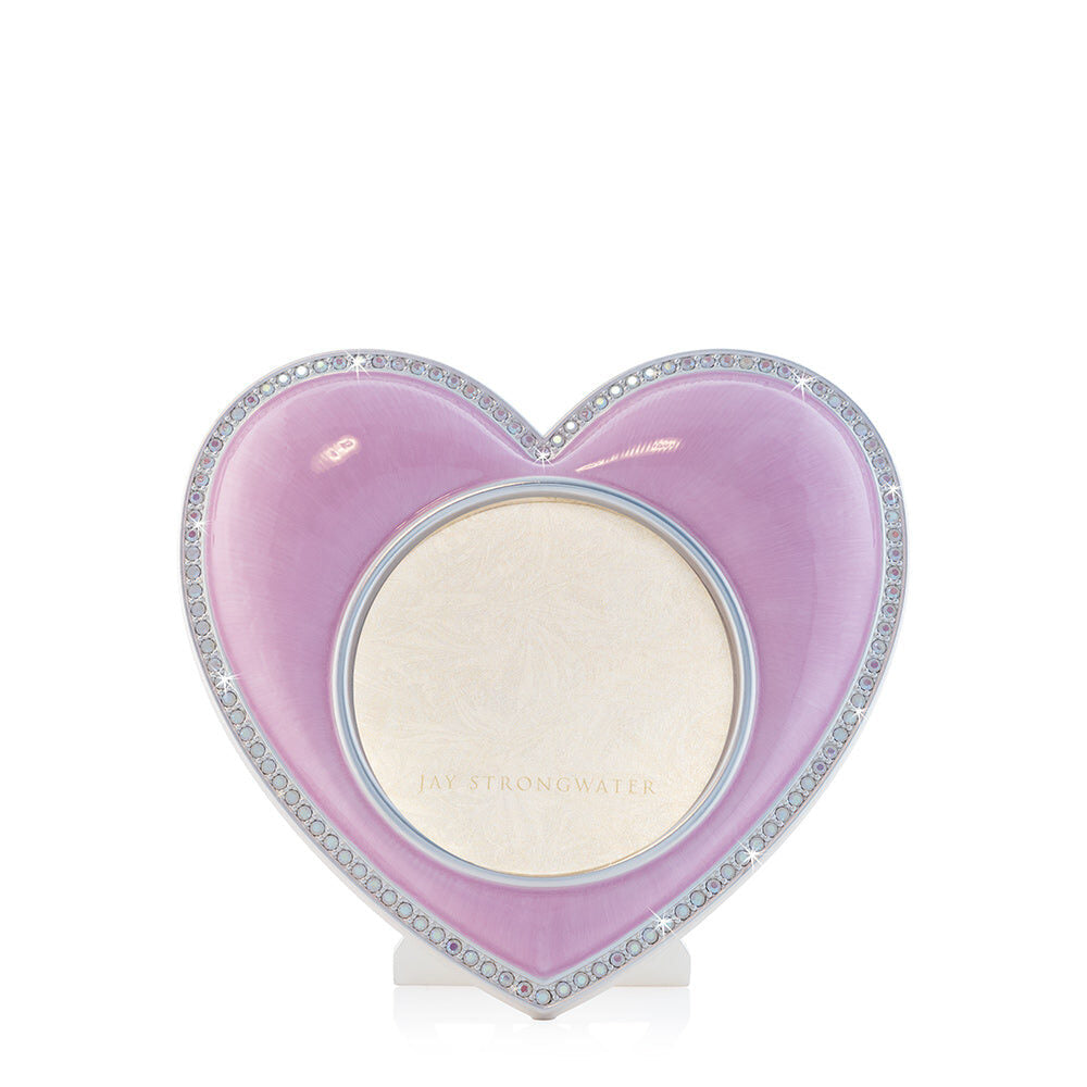 Jay Strongwater Chantal Heart Frame - Pink