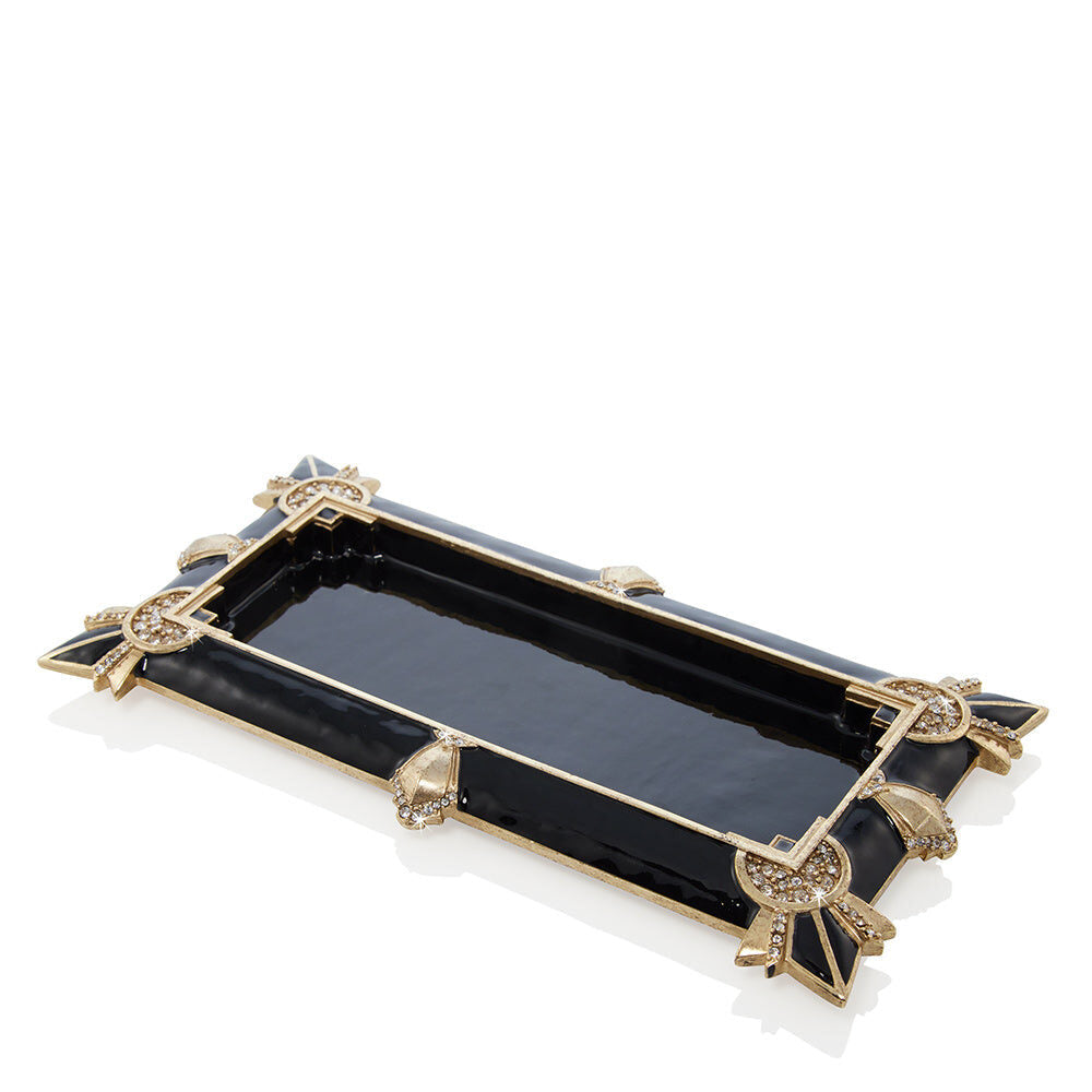 Jay Strongwater Charles Art Deco Tray