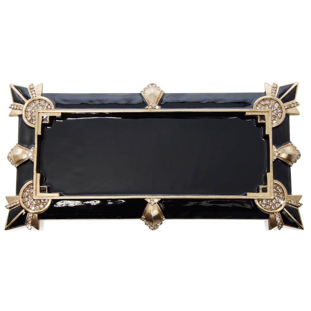 Jay Strongwater Charles Art Deco Tray, alternate view