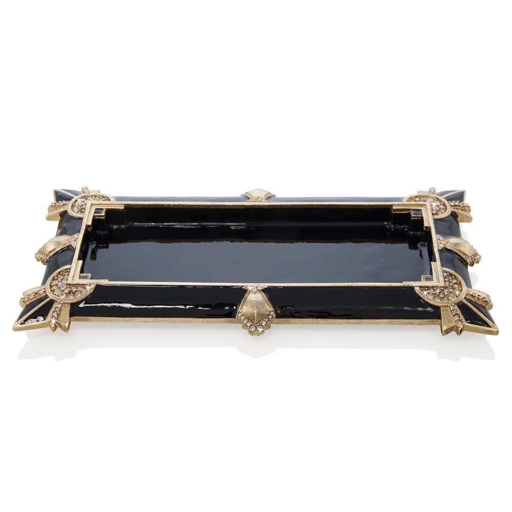 Jay Strongwater Charles Art Deco Tray, alternate view