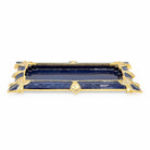 Jay Strongwater Charles Art Deco Tray - Delft Garden, alternate view