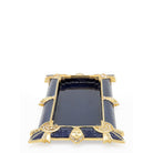 Jay Strongwater Charles Art Deco Tray - Delft Garden, alternate view