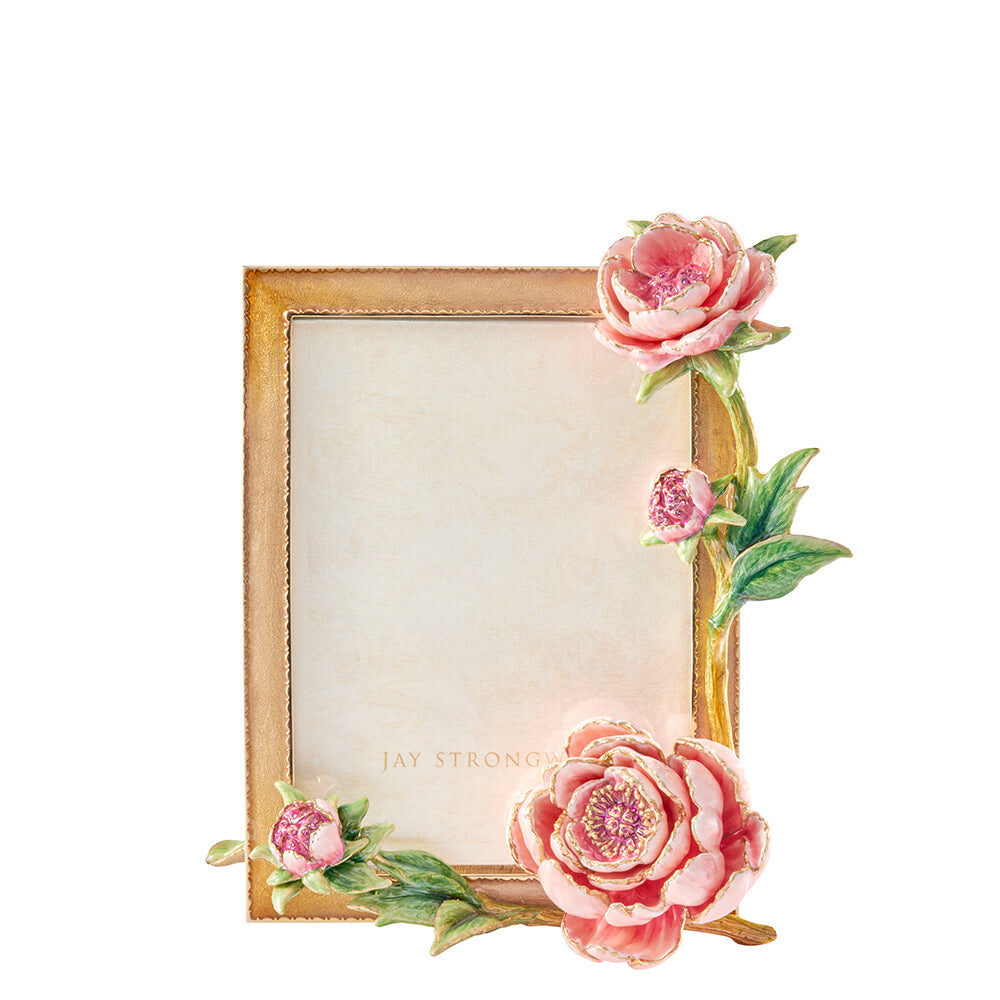 Jay Strongwater Cindy 5" X 7" Peony Frame