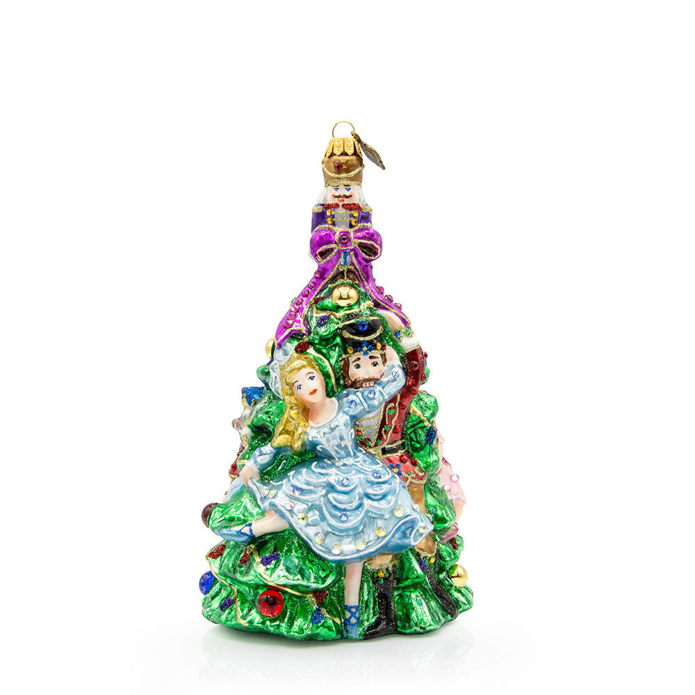 Jay Strongwater Clara and the Nutcracker Glass Ornament