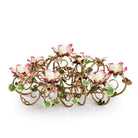 Jay Strongwater Claudine Floral & Butterfly Candelabra, alternate view