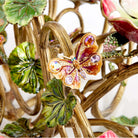 Jay Strongwater Claudine Floral & Butterfly Candelabra, alternate view