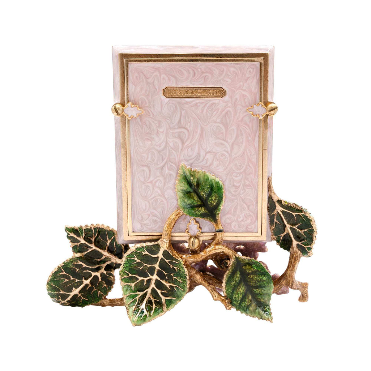 Jay Strongwater Colbie Hydrangea 3"x 4” Frame - Pink, alternate view