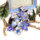 Jay Strongwater Colbie Hydrangea 3"x4" Frame - Blue, alternate view