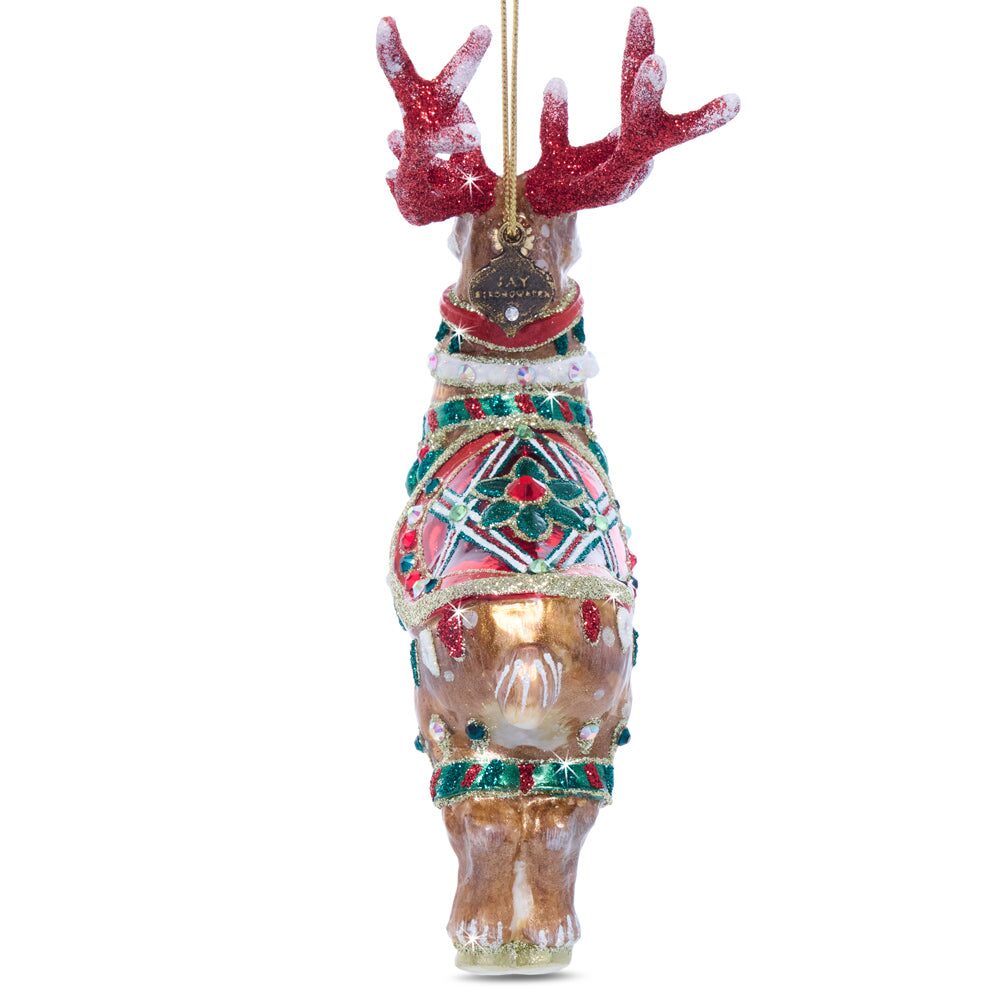 Jay Strongwater Comet Glass Ornament, alternate view