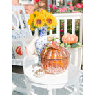 Jay Strongwater Dalton Leaf & Vine Jeweled Large Glass Jar, alternate view