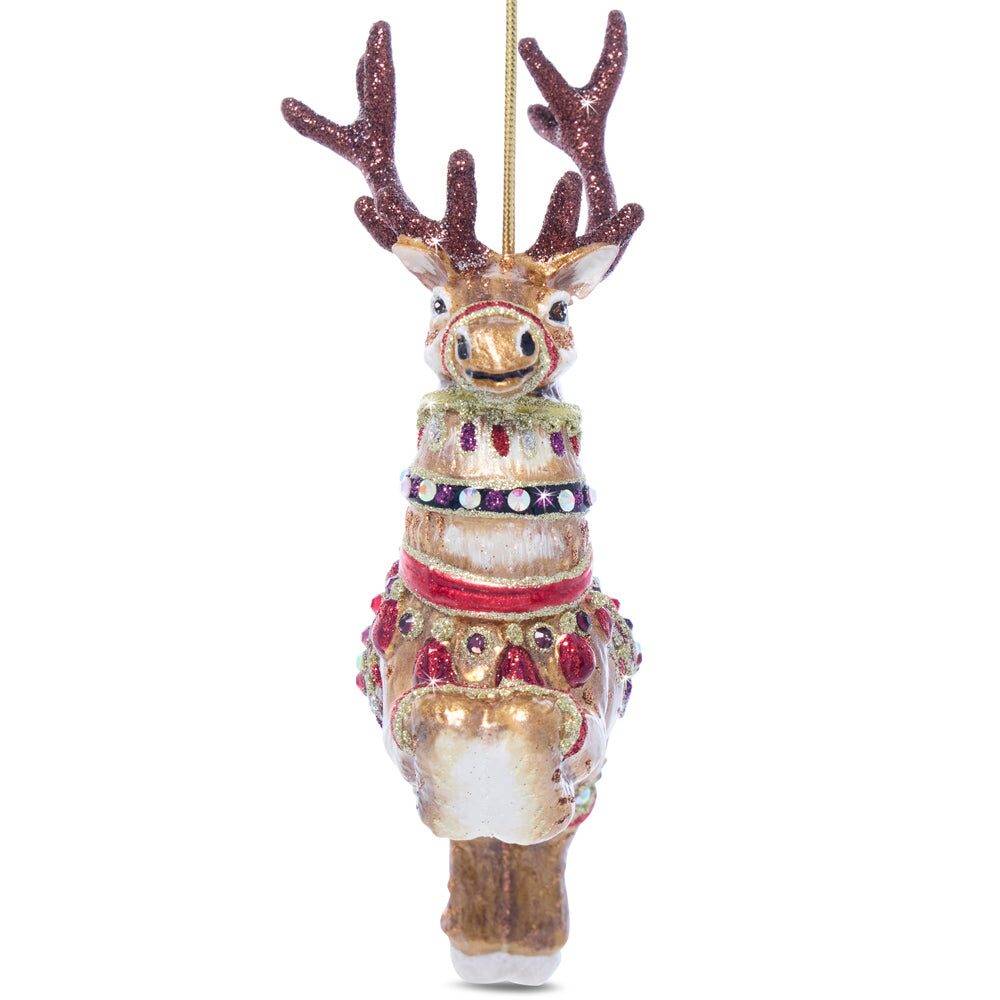 Jay Strongwater Dancer Glass Ornament, alternate view