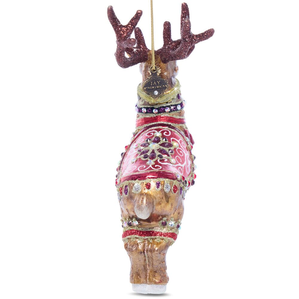 Jay Strongwater Dancer Glass Ornament, alternate view