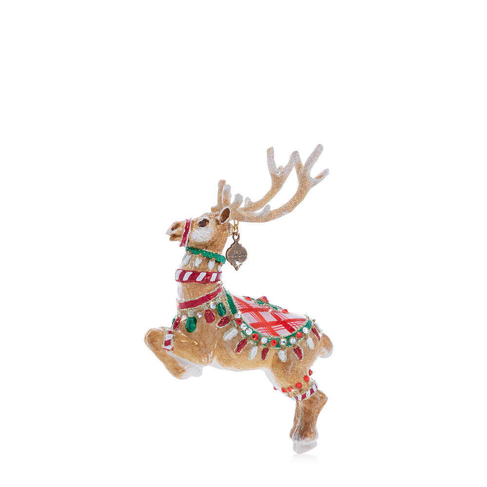 Jay Strongwater Donner Glass Ornament