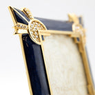Jay Strongwater Dorothy 3 X 3 Art Deco Frame - Delft Garden, detail view