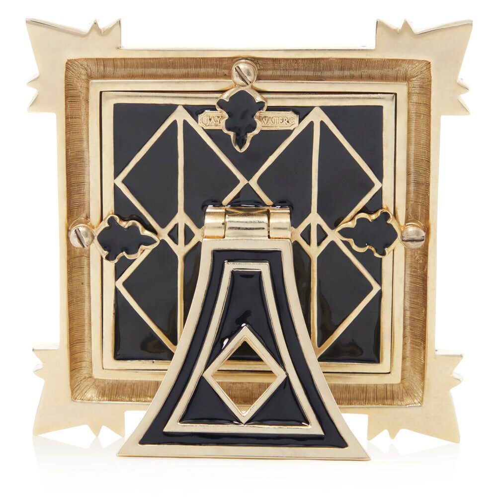 Jay Strongwater Dorothy 3" X 3" Art Deco Frame, alternate view