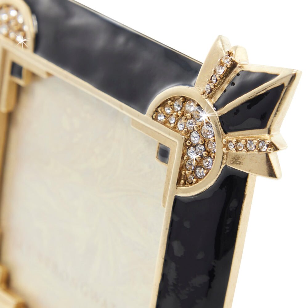 Jay Strongwater Dorothy 3" X 3" Art Deco Frame, detail view