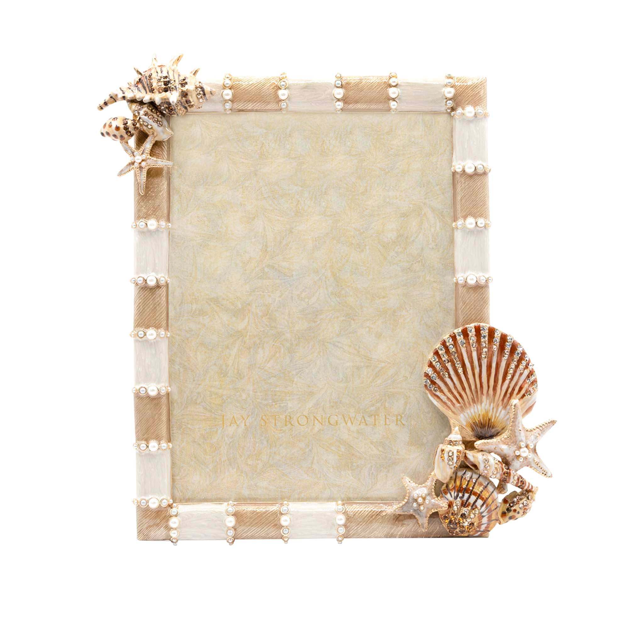Jay Strongwater Dune Seashell 5" X 7" Frame
