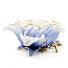 Jay Strongwater Ellie Flower Bowl Delft Garden, alternate view