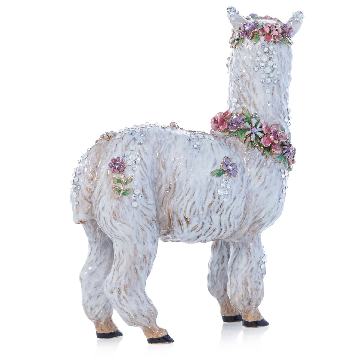 Jay Strongwater Ellison Flowery Llama Figurine, alternate view