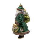 Jay Strongwater Emerald Woodland Santa Ornament, alternate view