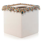 Jay Strongwater Emerson Bejeweled Tissue Box - Peacock Facial Tissue Holder, alternate view
