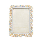 Jay Strongwater Emery Bejeweled 4" X 6" Frame - Baby Blue