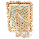Jay Strongwater Emery Bejeweled 4" X 6" Frame - Baby Blue, alternate view