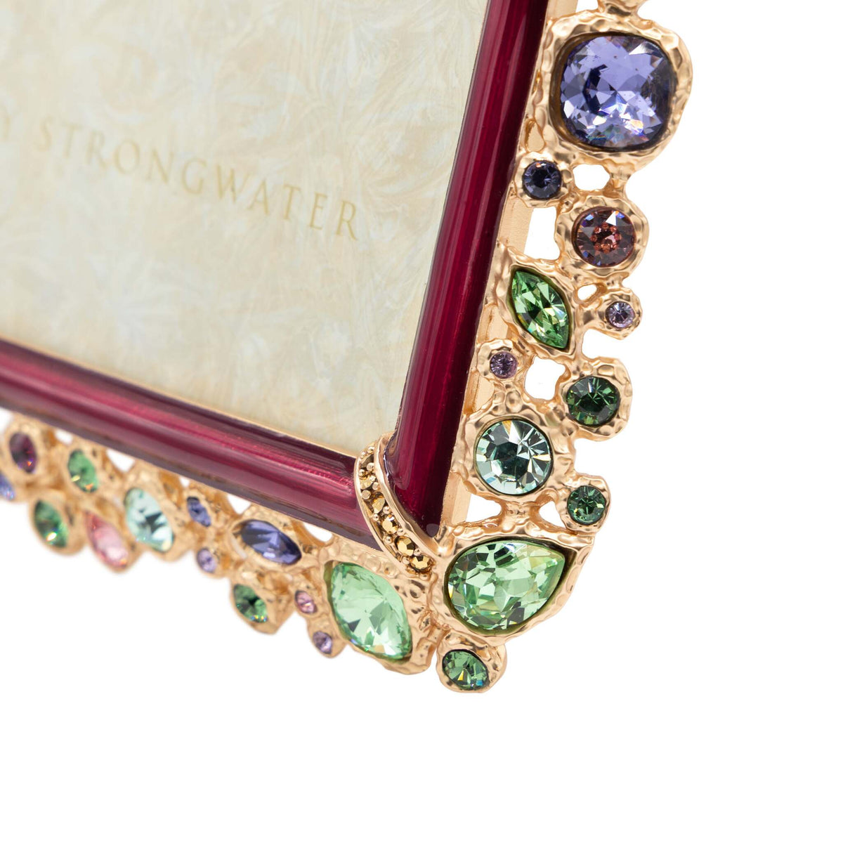Jay Strongwater Emery Bejeweled 4" X 6" Frame - Bouquet, alternate view