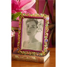 Jay Strongwater Emery Bejeweled 4" X 6" Frame - Bouquet, alternate view