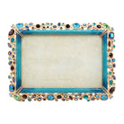 Jay Strongwater Emery Bejeweled 4" X 6" Frame - Peacock, alternate view