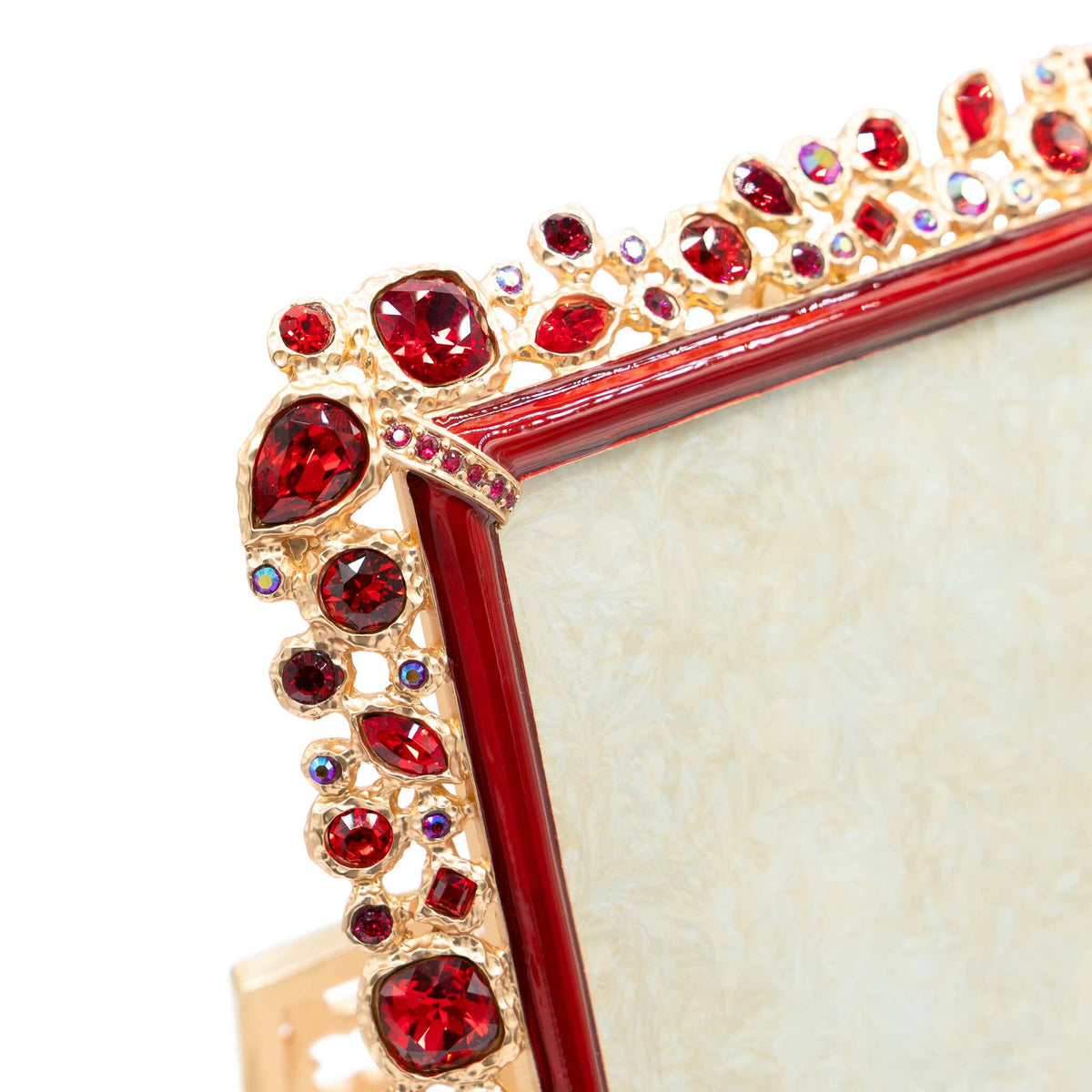 Jay Strongwater Emery Bejeweled 4" X 6" Frame - Ruby, alternate view