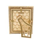 Jay Strongwater Emilia Stone Edge 3" X 4" Frame - Gold, alternate view