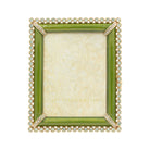 Jay Strongwater Emilia Stone Edge 3" X 4" Frame - Leaf Green
