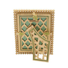 Jay Strongwater Emilia Stone Edge 3" X 4" Frame - Leaf Green, alternate view