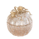 Jay Strongwater Erin Leaf & Vine Gilded Large Glass Jar