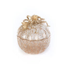 Jay Strongwater Erin Leaf & Vine Gilded Large Glass Jar, alternate view