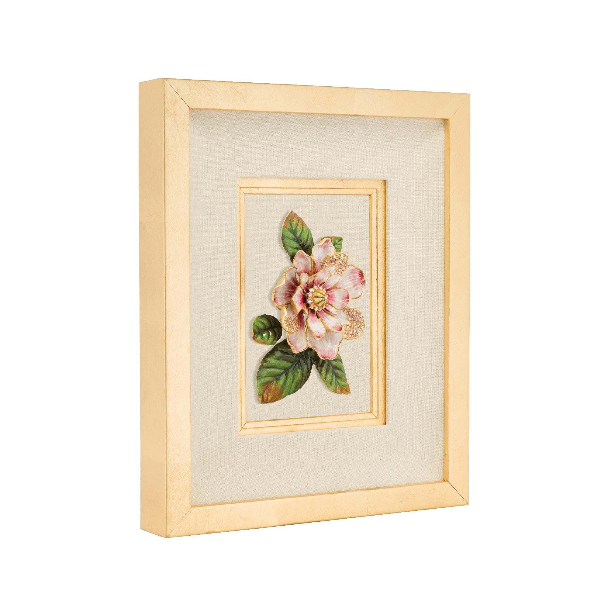 Jay Strongwater Essie Magnolia Wall Art Wall Sculpture