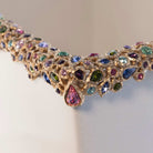 Jay Strongwater Esther Bejeweled Trash Bin - Bouquet Bathroom Accessorie, alternate view