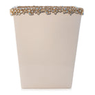 Jay Strongwater Esther Bejeweled Trash Bin - Opal Bathroom Accessorie
