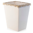 Jay Strongwater Esther Bejeweled Trash Bin - Opal Bathroom Accessorie, alternate view