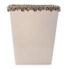 Jay Strongwater Esther Bejeweled Trash Bin - Peacock Bathroom Accessorie