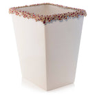 Jay Strongwater Esther Bejeweled Trash Bin - Ruby Bathroom Accessorie, alternate view