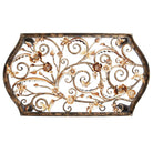 Jay Strongwater Everett Floral & Scroll Coffee Table Golden, alternate view