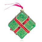 Jay Strongwater Five Golden Rings Glass Ornament, alternate view