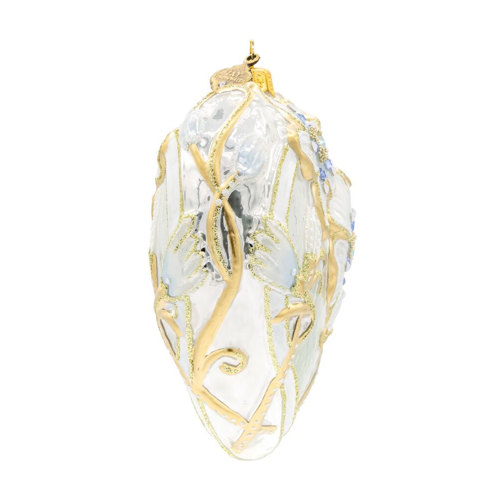 Jay Strongwater Floral Opal Heart Ornament, alternate view
